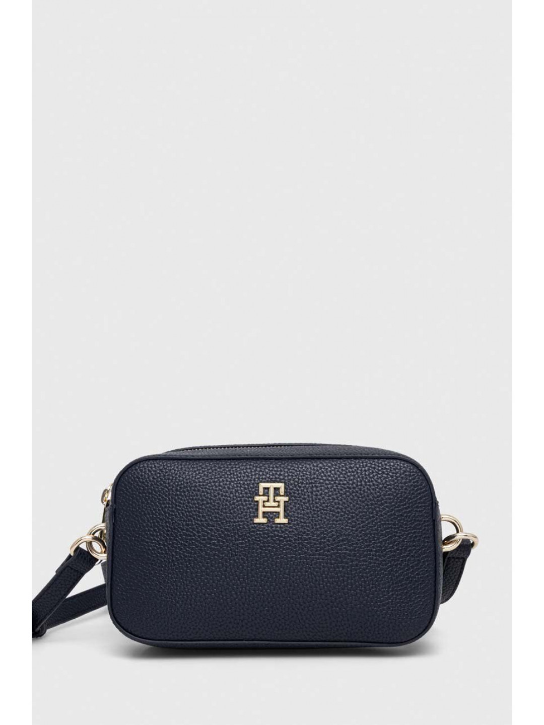 Kabelka Tommy Hilfiger tmavomodrá barva AW0AW15179